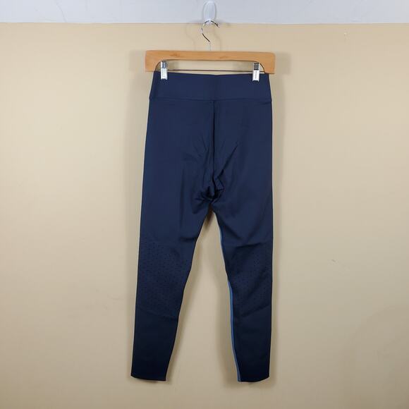 DLC Resistance Perforated Colorblock Leggings Blue Bandier Size XS - Picture 9 of 11